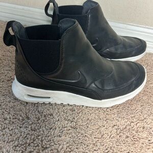 Nike Black and White Slip-On Shoes